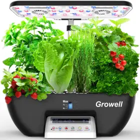 Hs02 Growell Hydroponics Growing System Kit 17 Pods Herb Garden With 102 28w Full-spectru