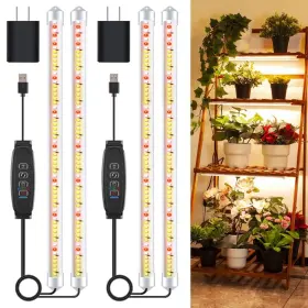 D20a Growstar 16 Inch Led Grow Light Strips 240 Leds Full Spectrum Lights For Indoor Plan