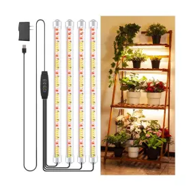 D40a Growstar 4 Bars 16 Inch Grow Lights For Indoor Plants 240 Leds Full Spectrum Pl... Fast Ship