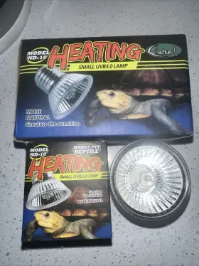 Nd-10-25w Heating Lot Of 3 Lamps Model Nd-10 Small Uvb3.0 25 Watt New