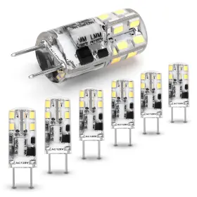Hg86 Heifymi G8 Led Bulbs 0-100% Dimmable 20w 25w Halogen Replacement 6000k Daylight Brigh