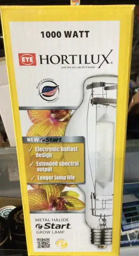 M1000b Hortilux M1000b/u/bt37/htl/es Metal Halide 1000 Watt Yellow Spectrum Bulbs