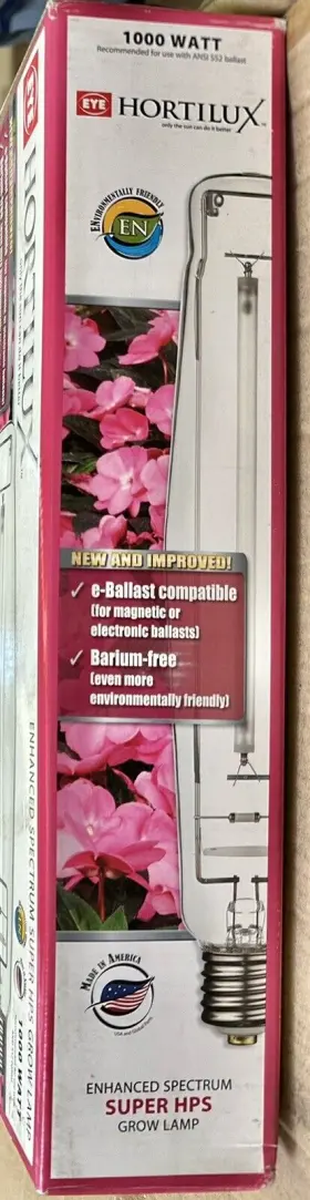 Lu1000b Hortilux Schr Der Super Hps 1000-watt Bulb Grow Lamp - Brand New