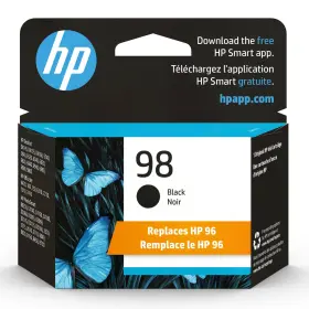 Hp B000asbkg0 Original 98 Black Ink Cartridge Works Deskjet D4100 5000 6000 9800 Offi