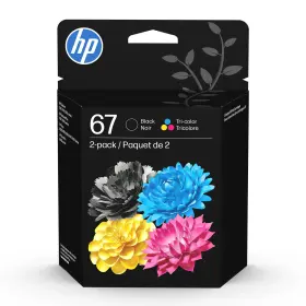 B08412hxk9 Hp 67 Black/tri-color Ink Cartridges 2-pack For Deskjet Envy Printers