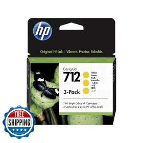 B08fd7tztk Hp 712 Original Inkjet Ink Cartridge - Yellow 3-pack