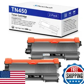 B0d4d38fwz Huehub Tn450 Black Toner Cartridge For Brother Tn-450 Tn420 Hl-2270dw Mfc-7360n