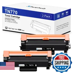 B0dzh98hx7 Huehub Tn770 Super High Yield Black Toner Cartridge Replactment For Brother Tn-770 Tn 7