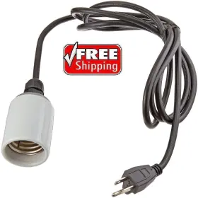 Cs53521 Hydrofarm 8-feet 8ft Cord Set With Socket For Vertical Hanging Newfree Ship