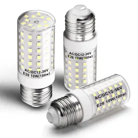 Hyle2610w60 Hylroe 12 Volt 24v Low Voltage E26 Medium Screw Base Led Bulbs 6000k Daylight White