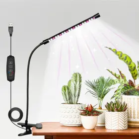 Ipower 840166250662 Full Spectrum Led Grow Light For Indoor Plant With Auto On/off Timer 6/9/12h