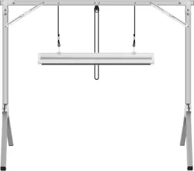 Ipower 840166265321 6400k T5 Fluorescent Grow Light System With Foldable Stand Rack For Inch