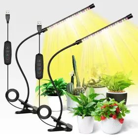 Ipower 840166268117 Led Grow Light With Full Spectrum For Indoor Plants 2 Pack