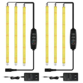 Ipower 840166269947 40w Led Plant Grow Light Strips Full Spectrum For Indoor Plants 3 Tubes 2 Yellow
