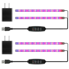 Ipower 840166271896 20w Led Plant Grow Light Strips Full Spectrum For Indoor Plants 2 Tubes Mix