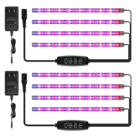 Ipower 840166271919 60w Led Plant Grow Light Strips Full Spectrum For Indoor Plants 4 Tubes 2 Mix