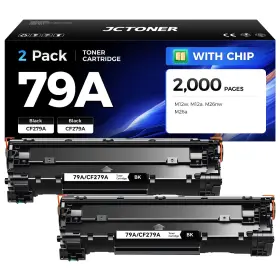 B0dy7pw72n Jctoner Hp 79a Cf279a Black Toner Cartridge 2-pack High Yield Compatible