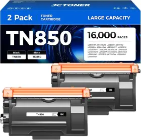 Jctoner B0fp16x1xz Tn850 Black Toner Cartridge 2-pack High Yield Compatible For Brother Tn-850 Tn88