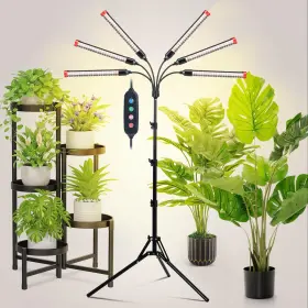 Jinhongto 657381360560 54 Watt Grow Lights For Indoor Plants With Stand Standing Tall Plant Light W