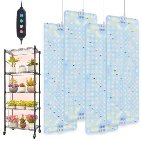 Jinhongto 657381360935 4pack 2025 Ultra-thin Panel Grow Lights For Seed Starting Vegetables Greenh