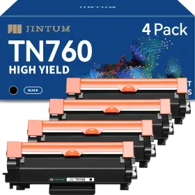 B0b7m4sqs9 Jintum Tn760 Toner Cartridge For Brother Tn-760 Tn-730 High Yield 4-pack