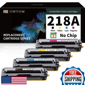B0d3xmbykd Jintum 218a Toner Cartridge For Hp Color Pro 3201dw 3301cdw No Chip 4-pk