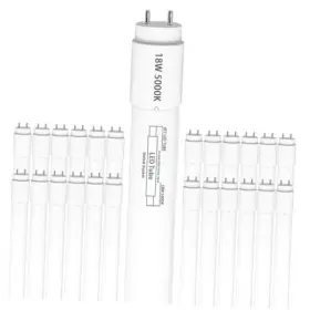 T8led-18w-5k-25p Jx 25 Pack T8 Led Bulbs 4 Foot 18w Type B Ballast Bypass 48 Led-4ft-25