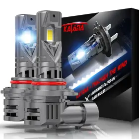 Katana 9005/hb3 Upgraded 9005 Bulbs 18000lm 6500k Xenon White Super Bright Mini Size