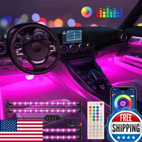 B097cb5wxb Keepsmile Car Interior Lights App Control Remote Music Sync Rgb Under Dash Led