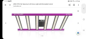 Kind Led K-x750 X750 750w Full Spectrum Grow Light Dimmable Uv/ir Brand-new Unused