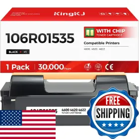 Kingkj B0g23mz4q1 Xerox Compatible 106r01535 Black High Capacity Toner Cartridge 30k Pages With Ch