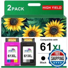 Kingway B0g1t1rtqq 61xl Ink Cartridge Black And Color Combo Pack Replacement For Hp 61