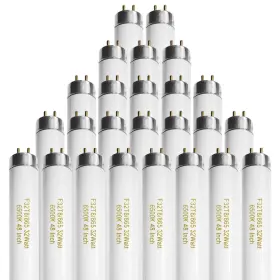F32-dl Konideke 25 Pack T8 Fluorescent Bulbs 4 Foot F32t8/865 Light Bulb 48 Inch