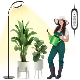 A0111 Lbw Grow Lights For Indoor Plants Full Spectrum With Stand Floor Plant Growi