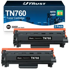 B0f6v5d3d8 Lemero Utrust Compatible Tn760 Toner Cartridge High Yield Replacement For Brother Tn-760