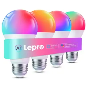Lepro 810168790893 B2 Ai Smart Light Bulbs - 1100lm Wifi And Bluetooth Rgbww Color Changing
