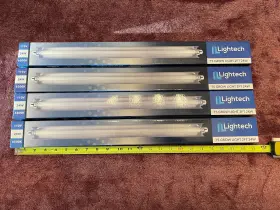 Lightech 816731018937 4 T5 Grow Lights 2ft 110v 24w 6500k Bulb And Reflector 10k Hrs