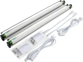 Lighting 445016589522 2 Pack Of 24/24w T5 Fluorescent Singlestrip Grow Lights With Uva Light. Great Fo #3