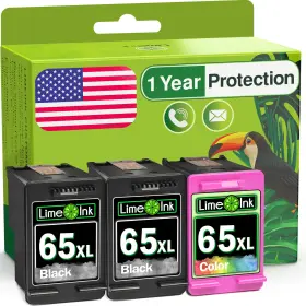 B0cbkzkvg2 Limeink 65xl Black Color Ink Cartridge Replacement For Hp Printer Envy Deskjet A