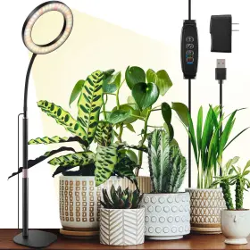 Dyh-zm1 Lpmzmbl One Head Grow Lights For Indoor Plant Full Spectrum Desk Halo F