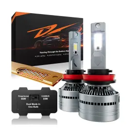 Luxster H11/h9/h8/h16 Dracarys 60000lm H11 H9 Led Bulbs With Vapor Chamber Cooling 55w/8