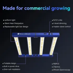 Mc240 Maiceminds 240w Led Grow Lights For Indoor Plants Full Spectrum Foldable And Dimmable #3
