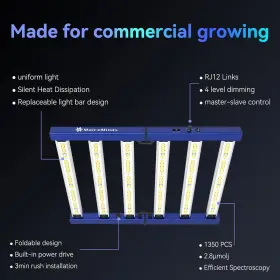 Mc320 Maiceminds 320w Led Grow Lights For Indoor Plants Full Spectrum Foldable And Dimmable #3