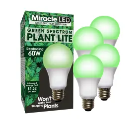 604758 Miracle Led Miracleled 11w A19 Grow Room Specialty Light With Green Bulb Omni