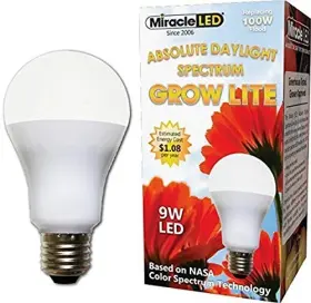 605010 Miracle Led 9 Watt Absolute Daylight Spectrum Grow Lite