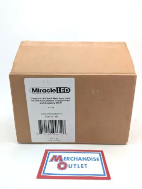 607330 Miracle Led 4 Pack Of Clamp-on Grow Lights And Full Spectrum Daylight Bulbs
