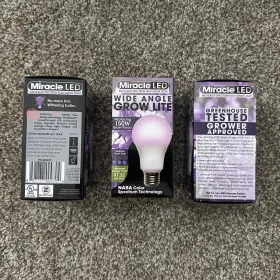 Miracle Led 728433236239 3 Pack Red And Blue Spectrum Indoor Grow Light Bulbs 150w From 11w #2