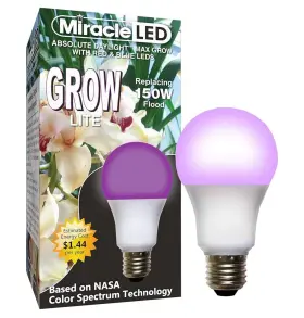 Miracle Led 738964413153 Absolute Daylight Max Grow Light Red And Blue Spectrum 150w 3-pack
