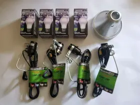 Miracle Led 810102946119 4 Pack Miracleled Clamp On Lamp Red And Blue Spectrum Grow Light Bulb Kit
