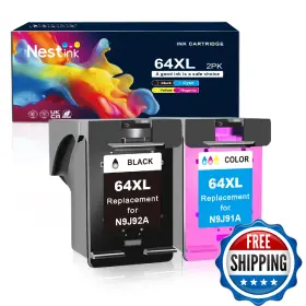 B0f21mbxkq Nestink 64xl Ink Cartridges Black And Color Compatible For Hp Cartridge Combo P